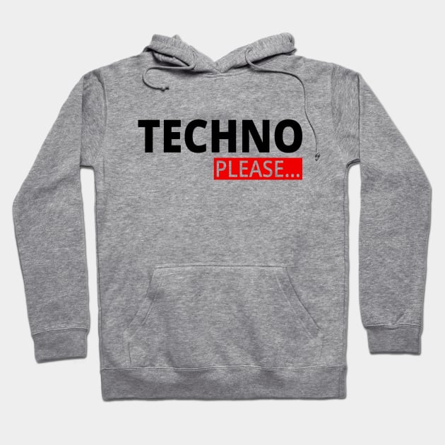 TECHNO PLEACE - Music EDM Hoodie by shirts.for.passions